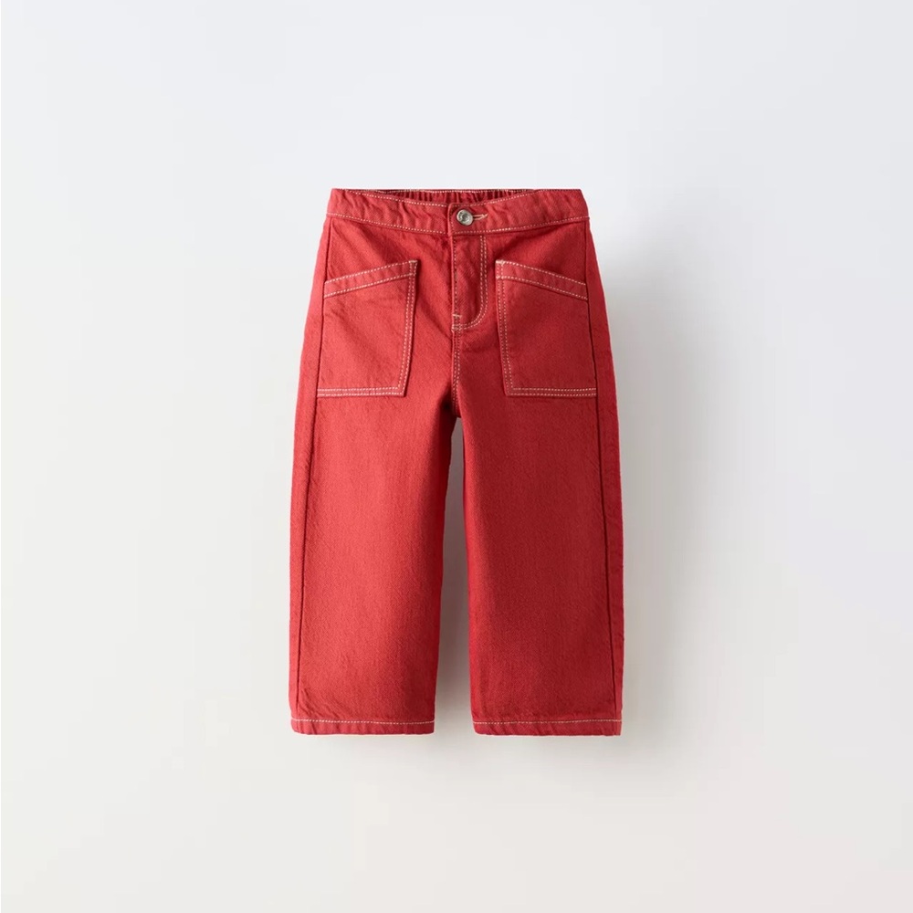 Zara Twill Culotte Pants